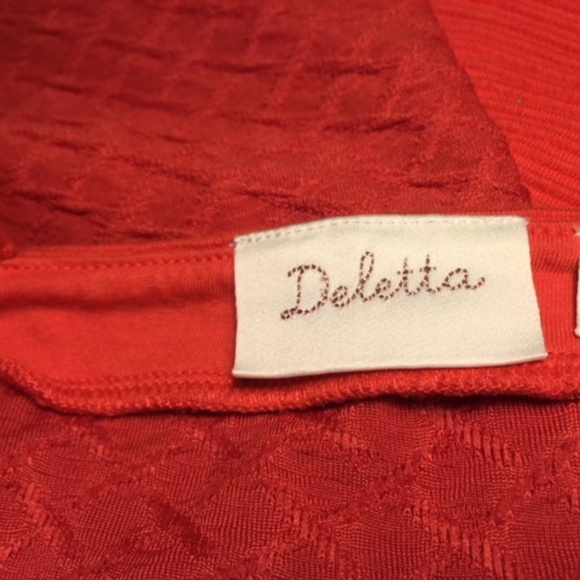 Anthro Deletta Cross Shoulder Tank Top/Shirt Med - Picture 3 of 7